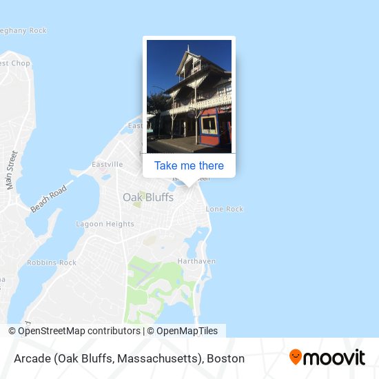 Mapa de Arcade (Oak Bluffs, Massachusetts)