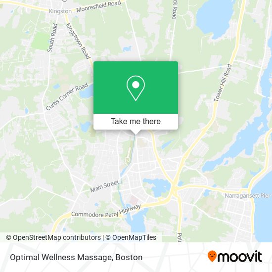 Optimal Wellness Massage map