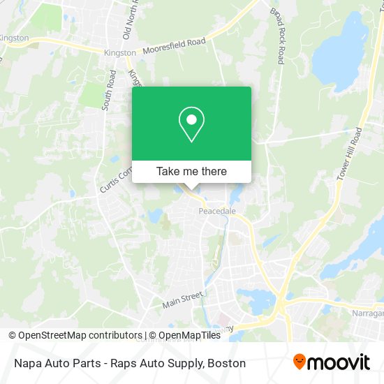 Mapa de Napa Auto Parts - Raps Auto Supply