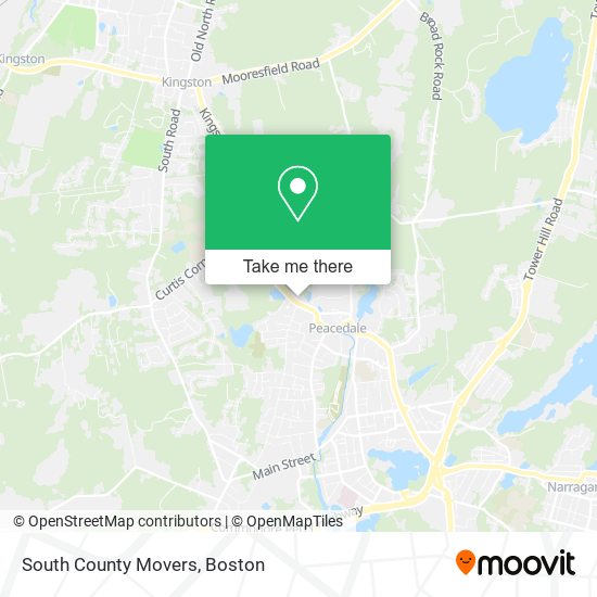 South County Movers map