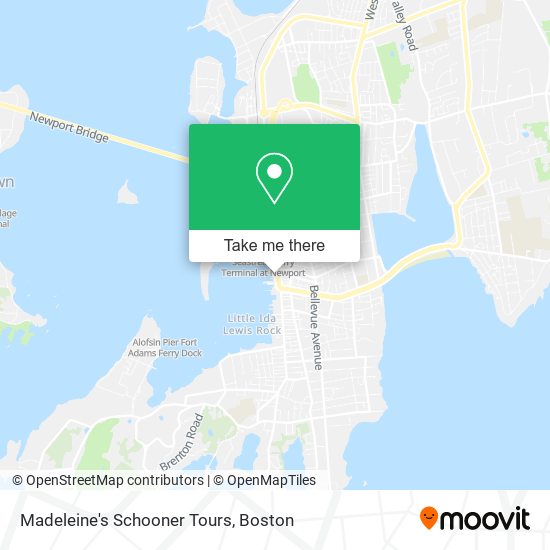 Madeleine's Schooner Tours map