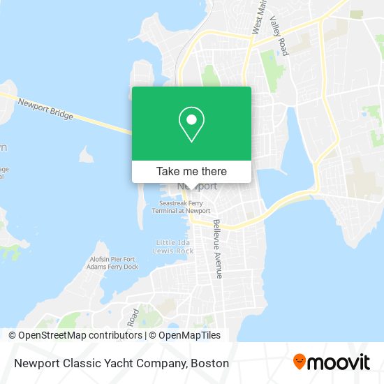 Mapa de Newport Classic Yacht Company