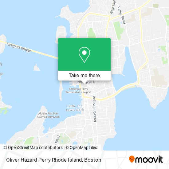 Oliver Hazard Perry Rhode Island map