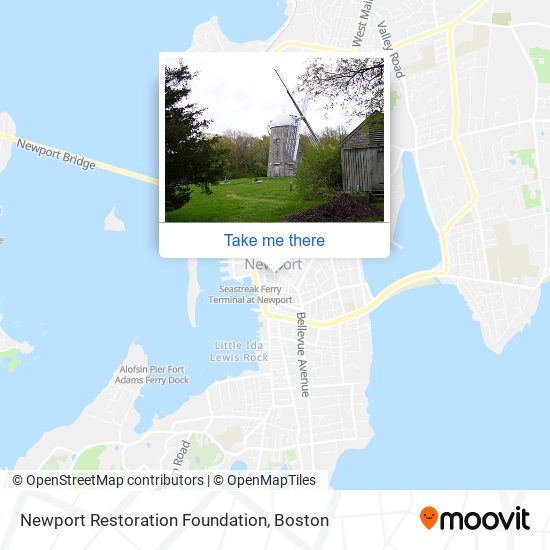 Newport Restoration Foundation map