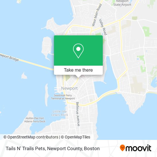 Tails N' Trails Pets, Newport County map