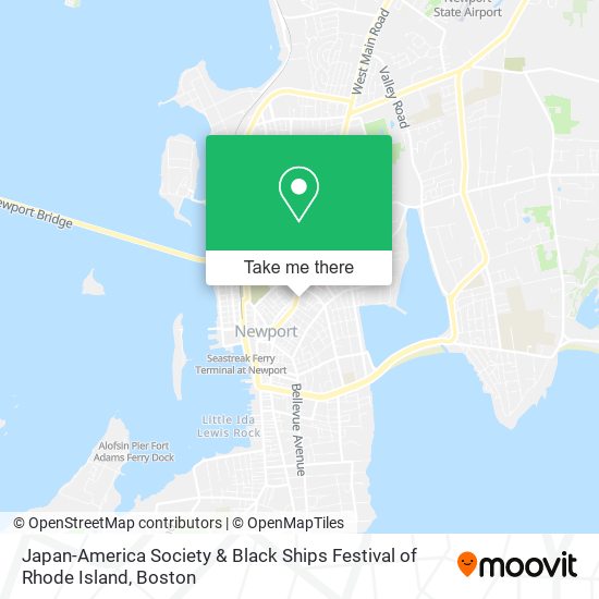 Japan-America Society & Black Ships Festival of Rhode Island map