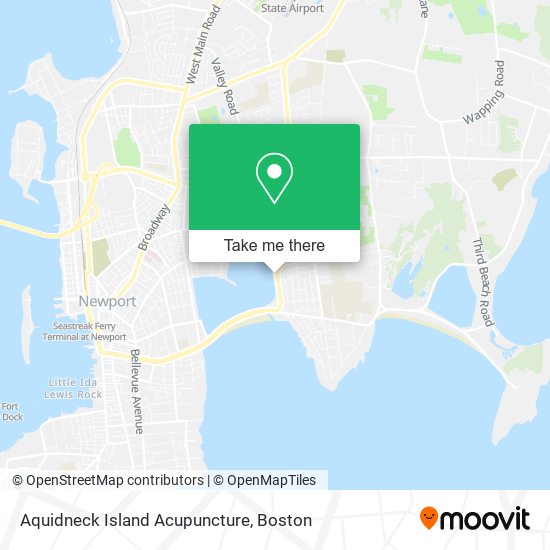 Aquidneck Island Acupuncture map