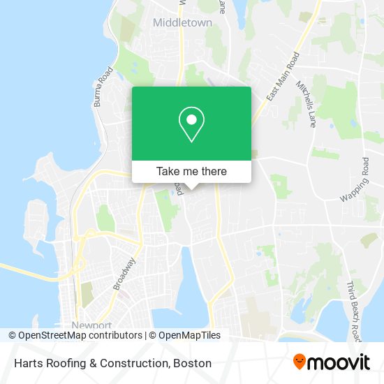 Harts Roofing & Construction map