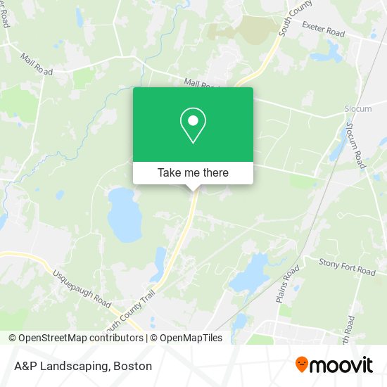 A&P Landscaping map