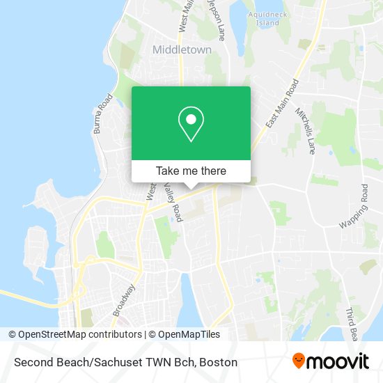 Second Beach/Sachuset TWN Bch map