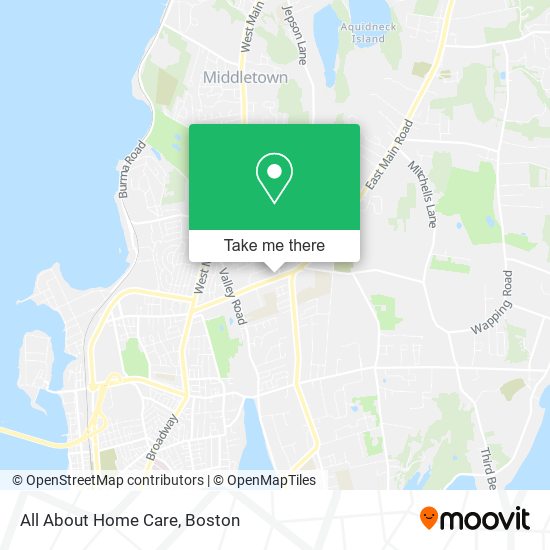 All About Home Care map