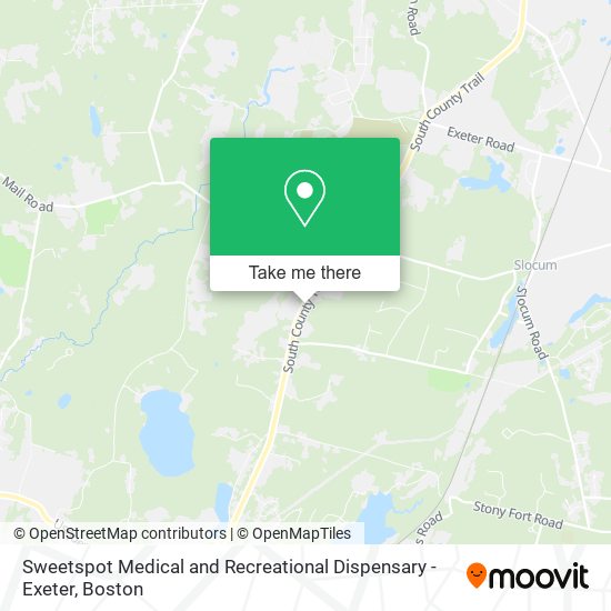 Mapa de Sweetspot Medical and Recreational Dispensary - Exeter