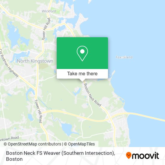 Boston Neck FS Weaver (Southern Intersection) map