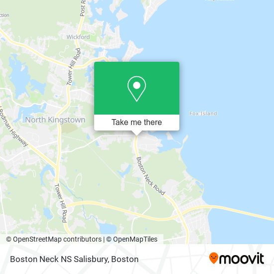 Mapa de Boston Neck NS Salisbury