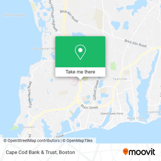 Cape Cod Bank & Trust map