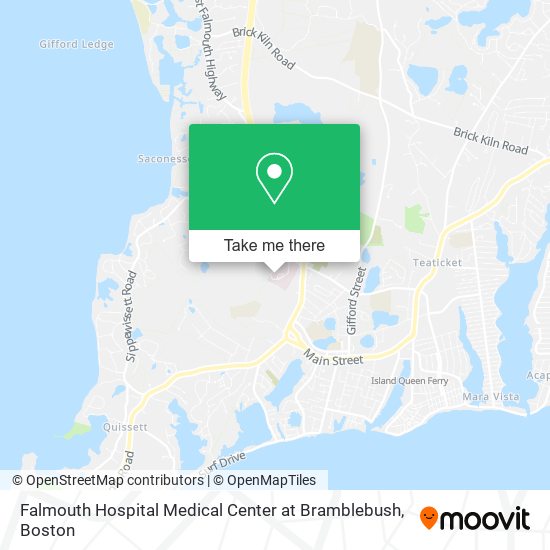 Mapa de Falmouth Hospital Medical Center at Bramblebush