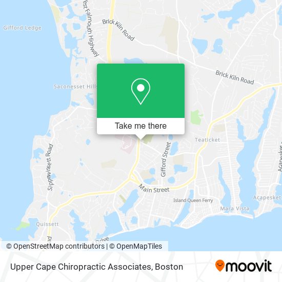Upper Cape Chiropractic Associates map