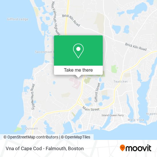 Vna of Cape Cod - Falmouth map