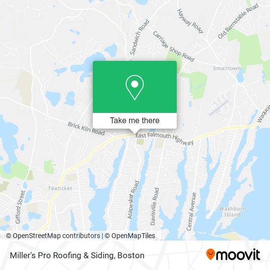 Miller's Pro Roofing & Siding map