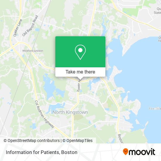 Information for Patients map