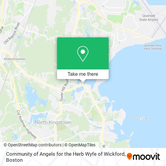 Community of Angels for the Herb Wyfe of Wickford map