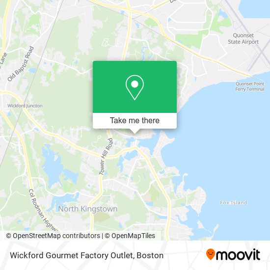 Mapa de Wickford Gourmet Factory Outlet