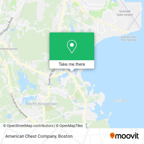American Chest Company map