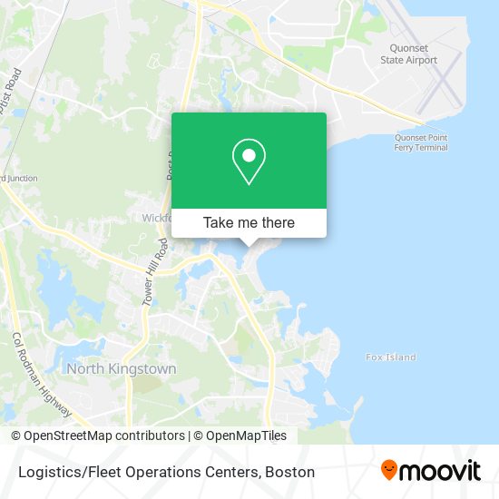 Logistics / Fleet Operations Centers map