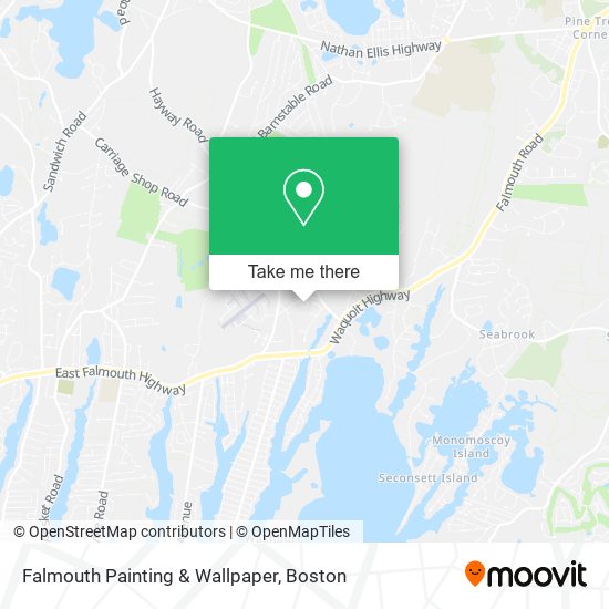 Falmouth Painting & Wallpaper map