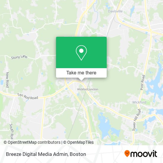 Mapa de Breeze Digital Media Admin