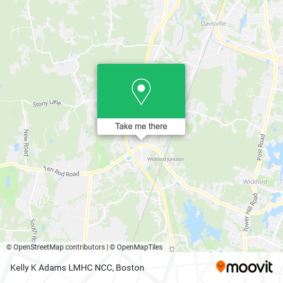 Kelly K Adams LMHC NCC map