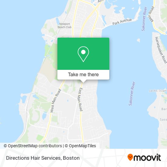 Directions Hair Services map