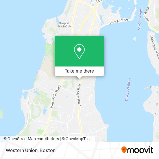 Western Union map
