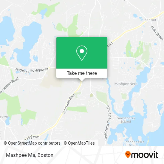 Mashpee Ma map
