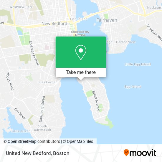 United New Bedford map