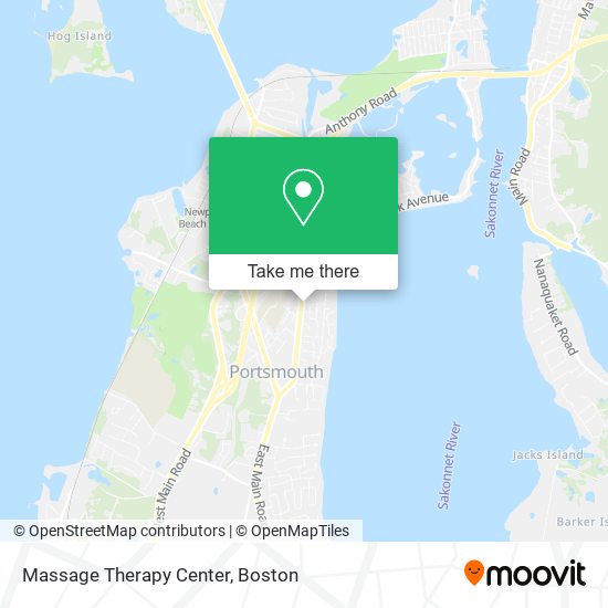 Massage Therapy Center map