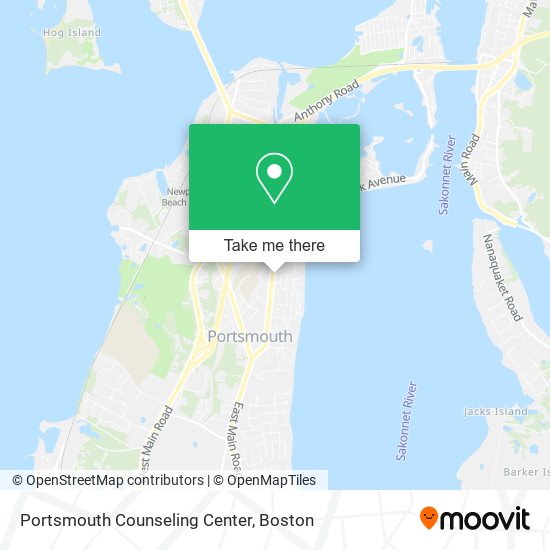 Portsmouth Counseling Center map