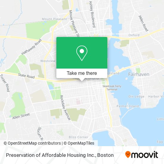 Preservation of Affordable Housing Inc. map