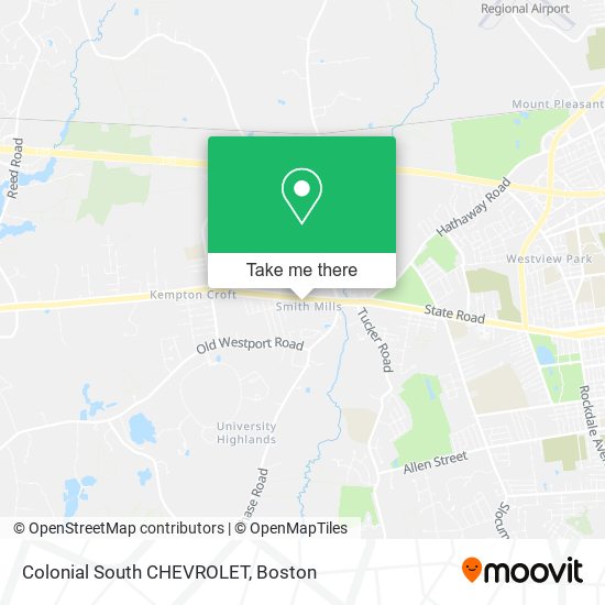 Colonial South CHEVROLET map