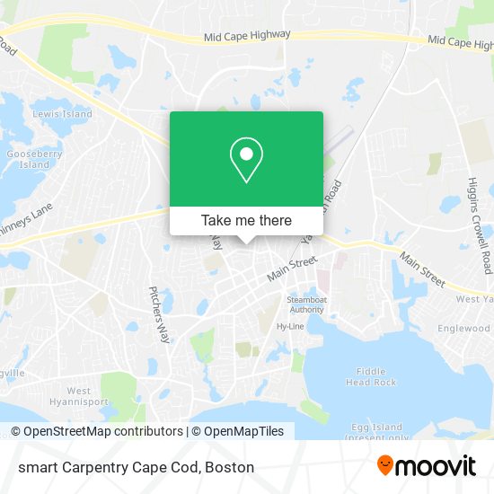 smart Carpentry Cape Cod map