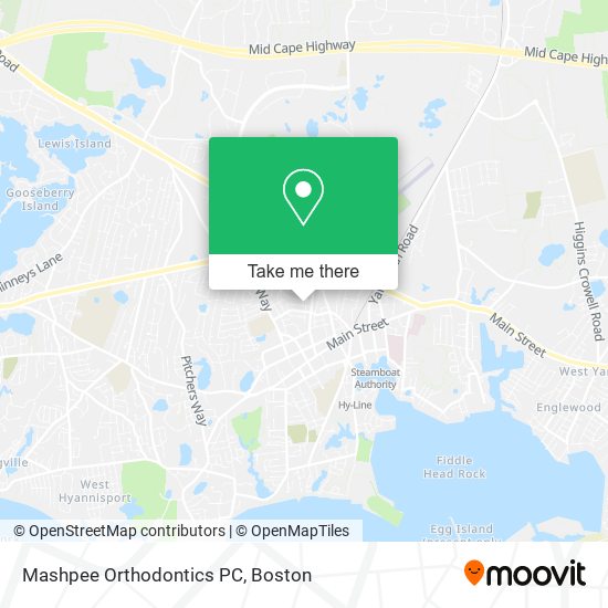 Mashpee Orthodontics PC map