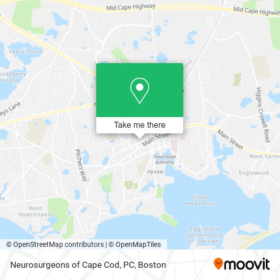 Neurosurgeons of Cape Cod, PC map