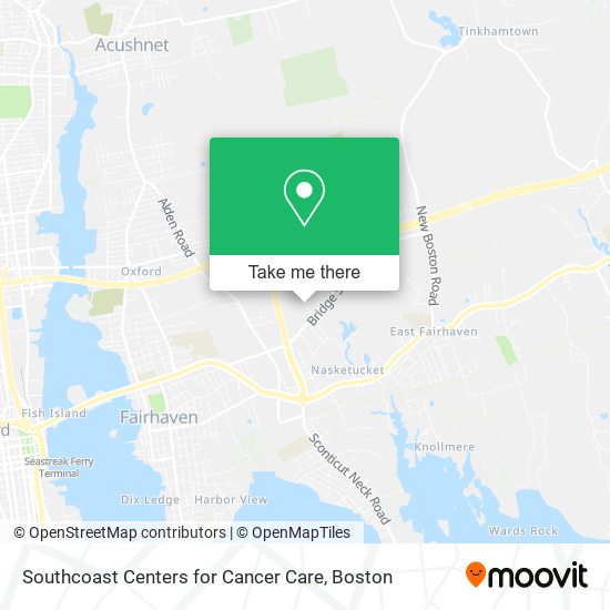 Mapa de Southcoast Centers for Cancer Care