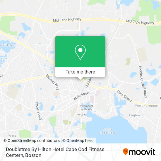 Mapa de Doubletree By Hilton Hotel Cape Cod Fitness Centern