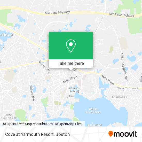 Cove at Yarmouth Resort map