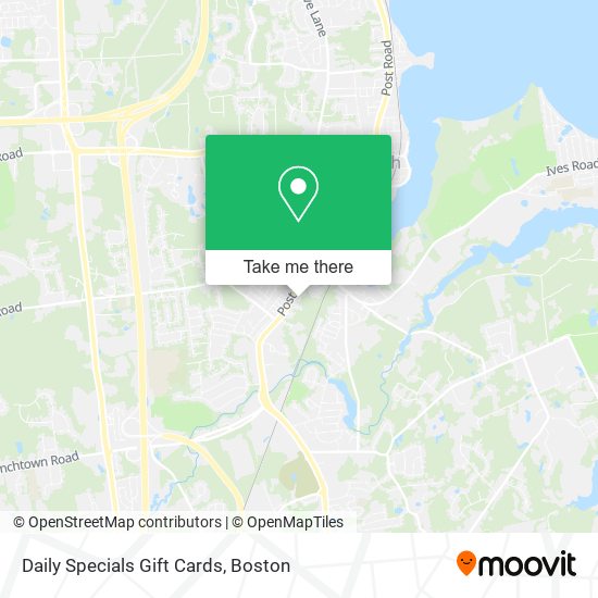 Daily Specials Gift Cards map