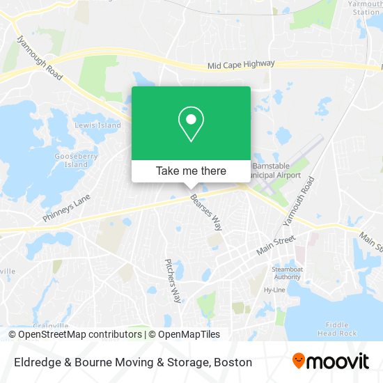 Eldredge & Bourne Moving & Storage map