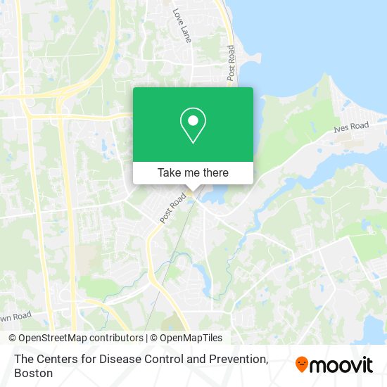 The Centers for Disease Control and Prevention map