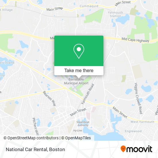 Mapa de National Car Rental