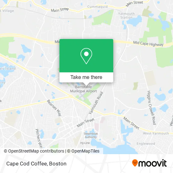 Cape Cod Coffee map